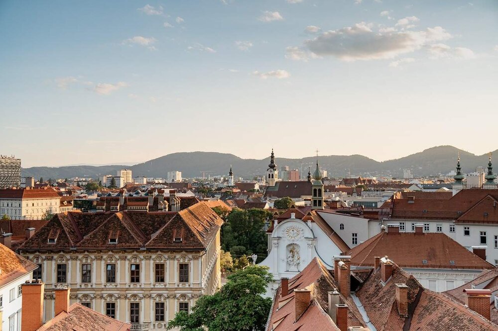 Blick über die Dächer von Graz