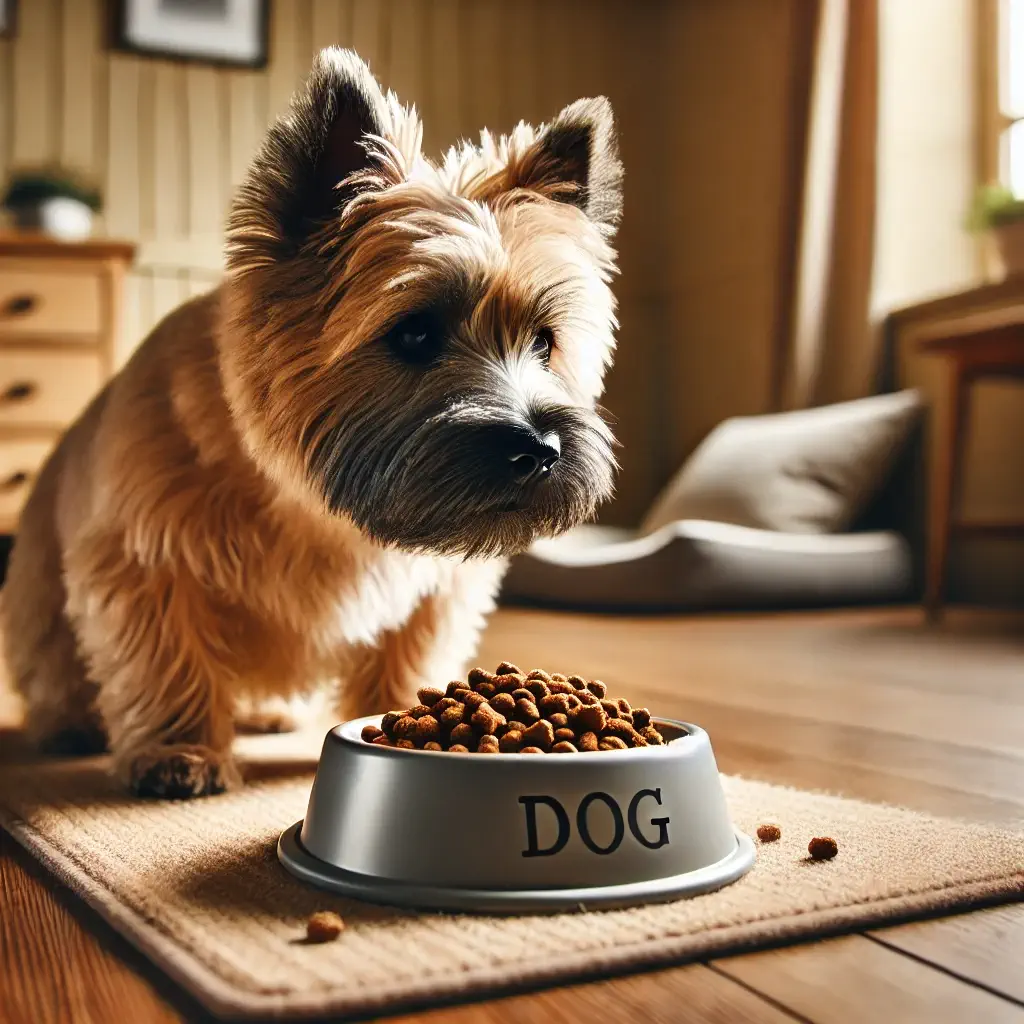 Cairn-Terrier-beim-essen