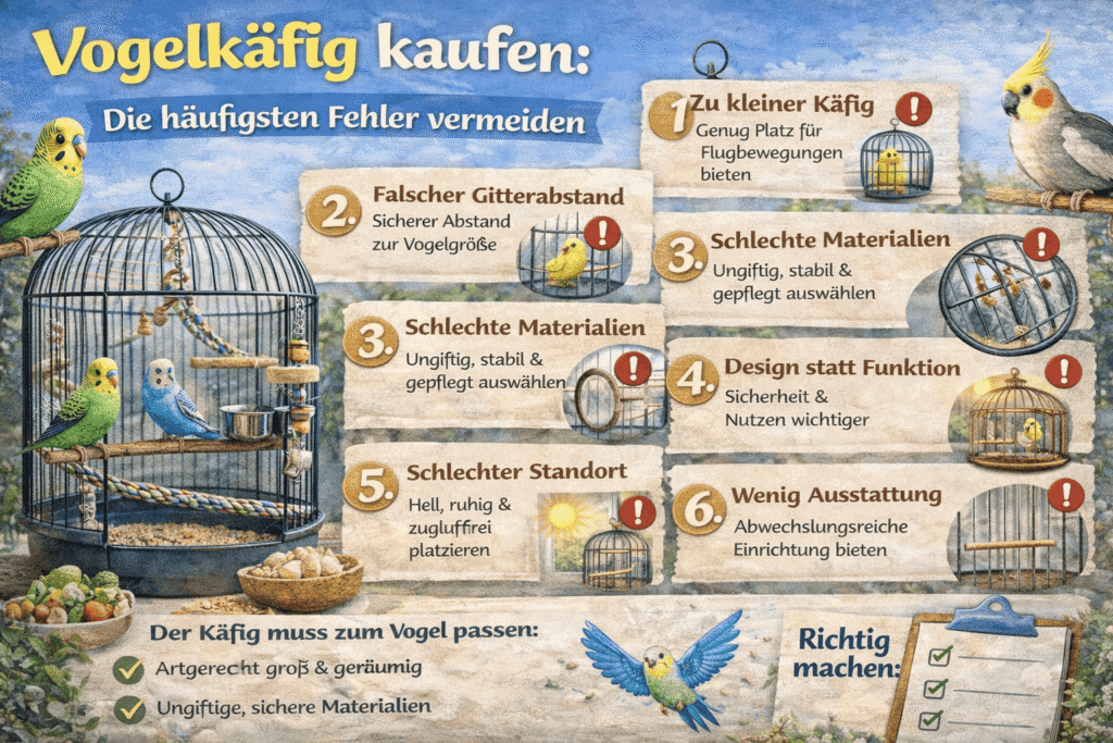 Vogelkaefig kaufen – Fehler vermeiden.compr.