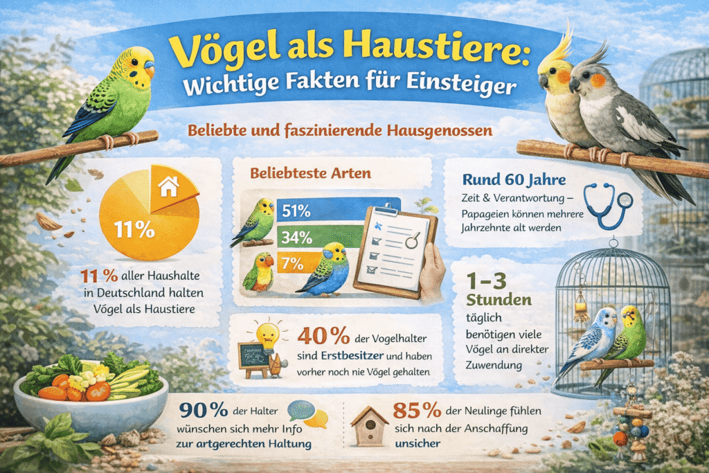 vögel richtig halten Anfänger statistik compr.