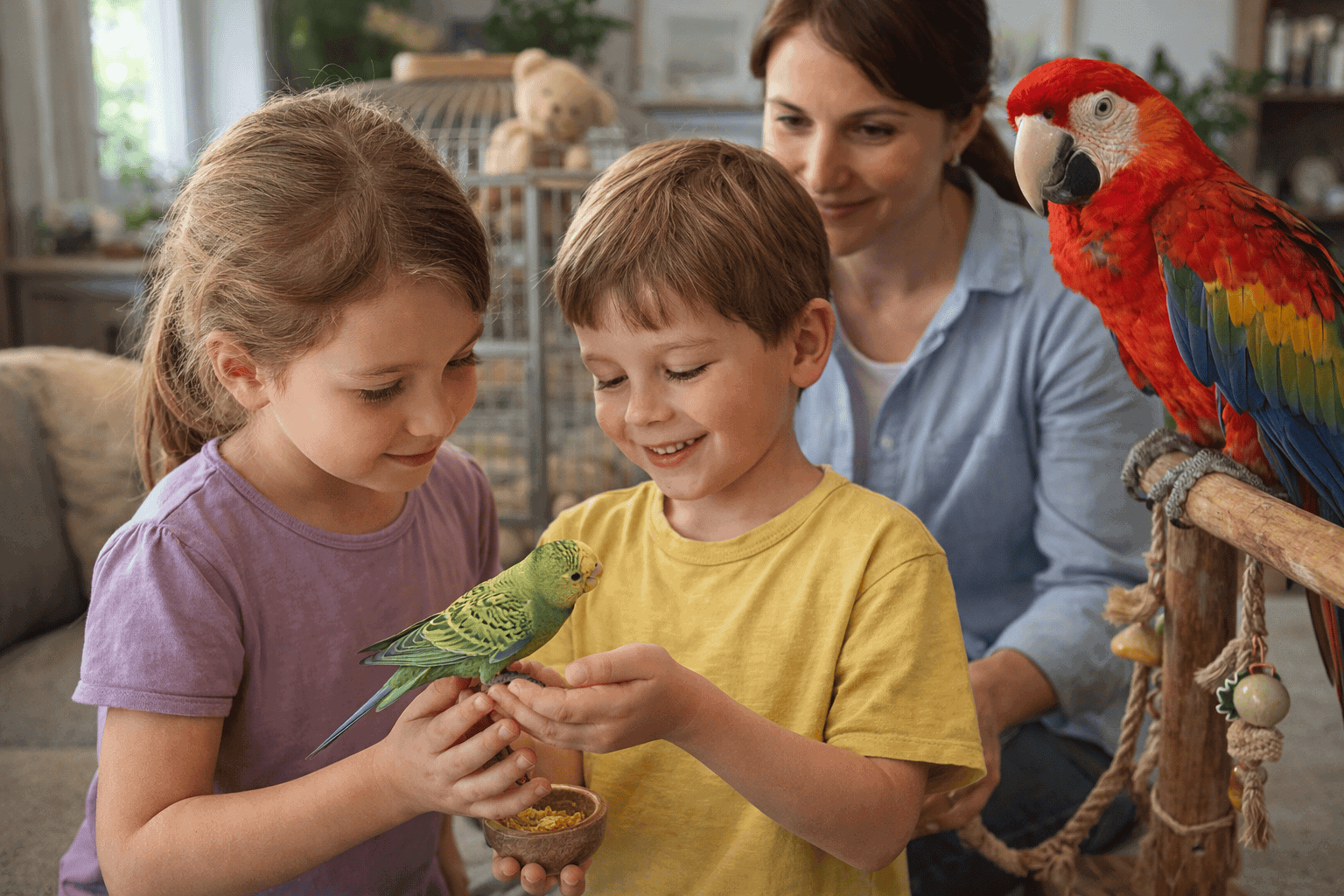 Vögel und Kinder: Zusammenleben sicher gestalten